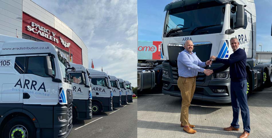 Big delivery of TGX trucks to a new customer - ARRA Distribution Limited
