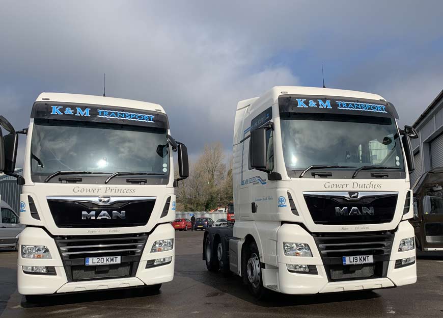 K & M Transport takes delivery of two new MAN tractor units