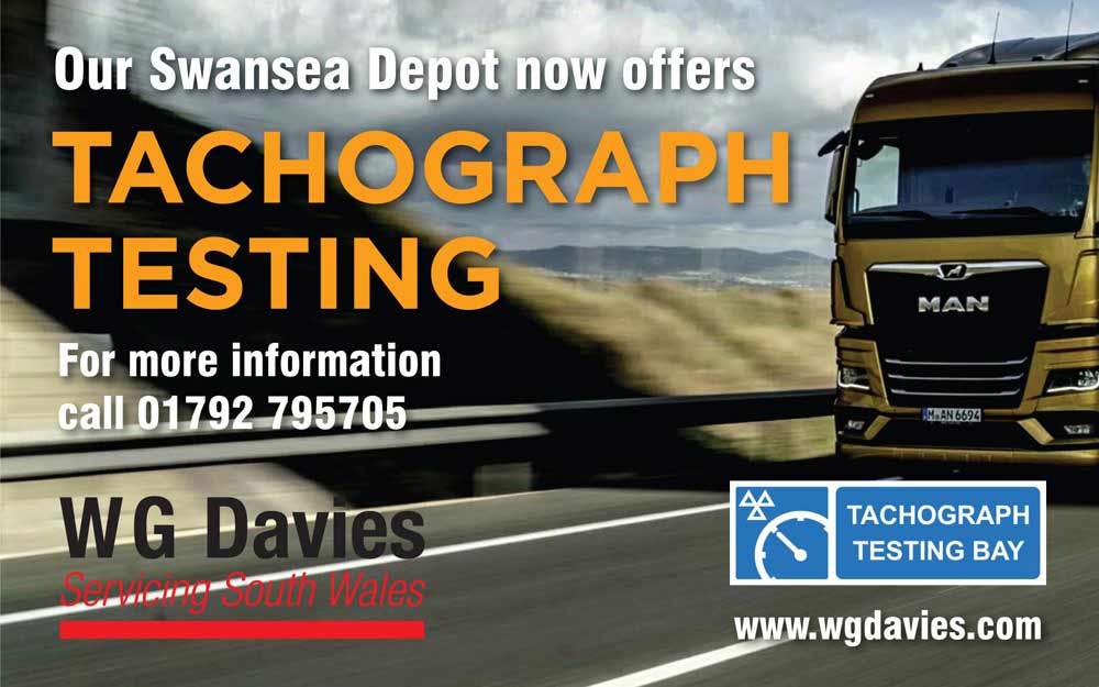 Our Swansea depot now offers tachograph testing