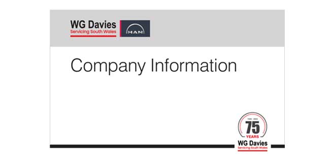 WG Davies Company Information Document